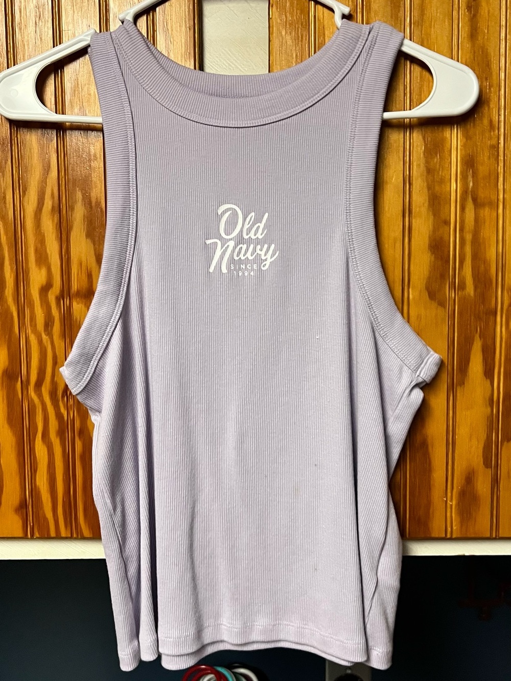 Old Navy Women's Lavender Ribbed Tank Top size L